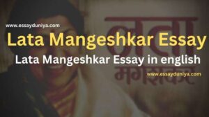 Lata Mangeshkar Essay in English