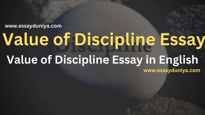 value of discipline essay