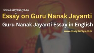 Essay on Guru Nanak Dev Ji in English