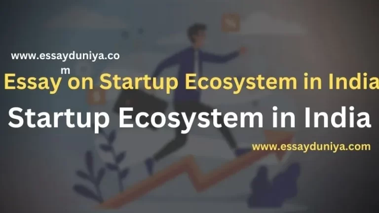 essay on startup ecosystem in India