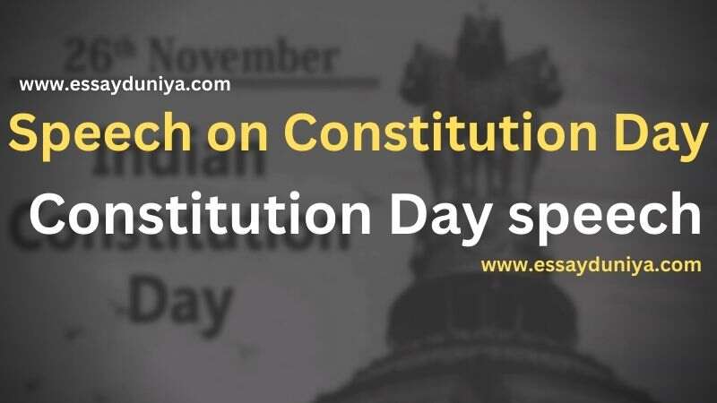 Speech on Constitution Day