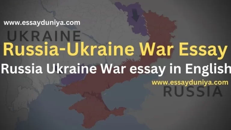 Russia-Ukraine War Essay in English