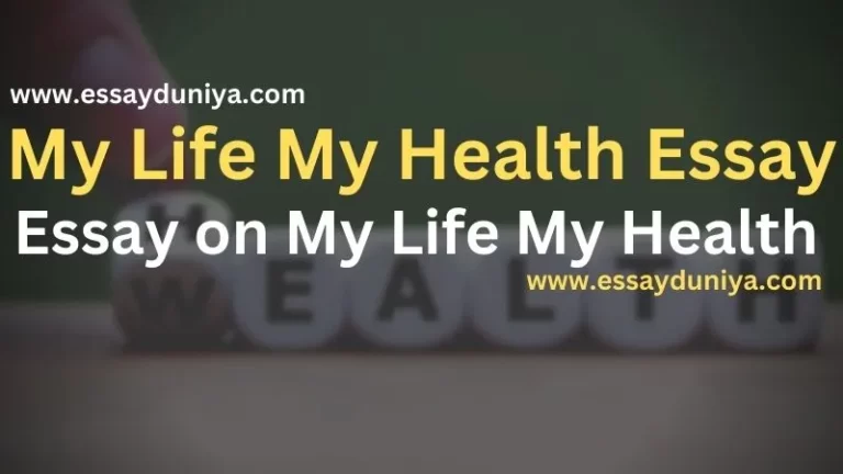 My Life My Health Essay