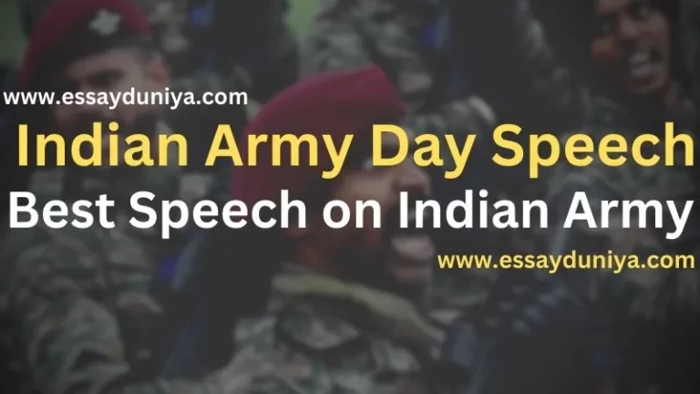 Indian Army Day Speech