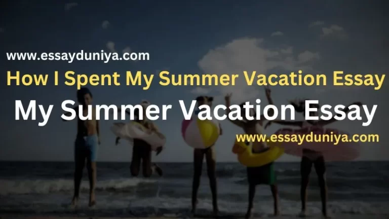How I spent my summer vacation essay
