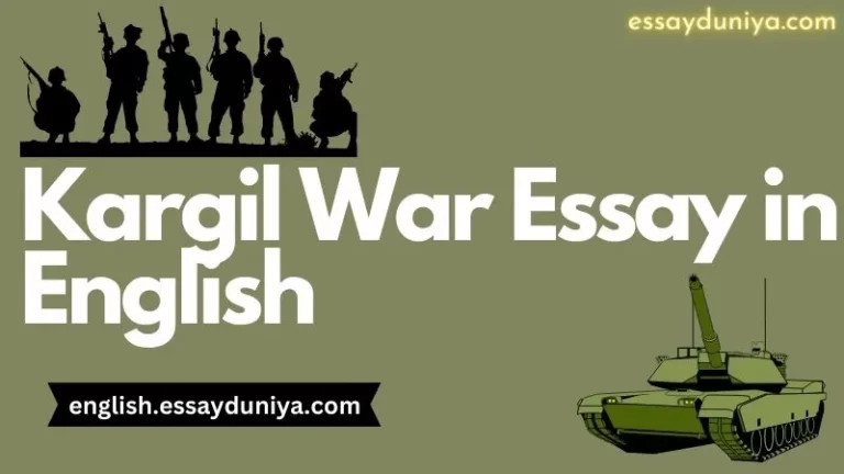 Kargil War Essay in English